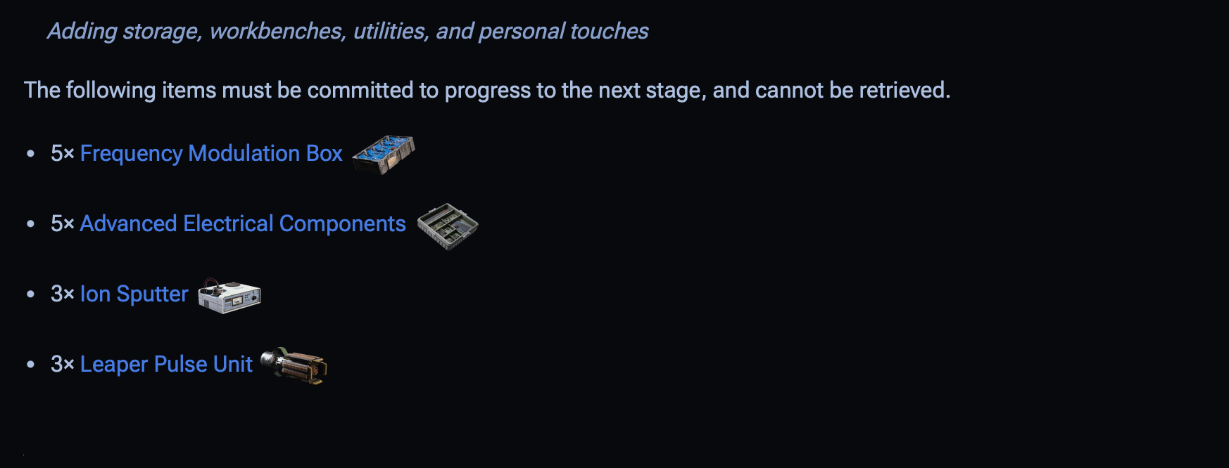 Arc Raiders - Expedition Materials